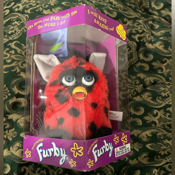 Vintage furby lady bug red black blue eyes 1999 - Picture 2 of 8